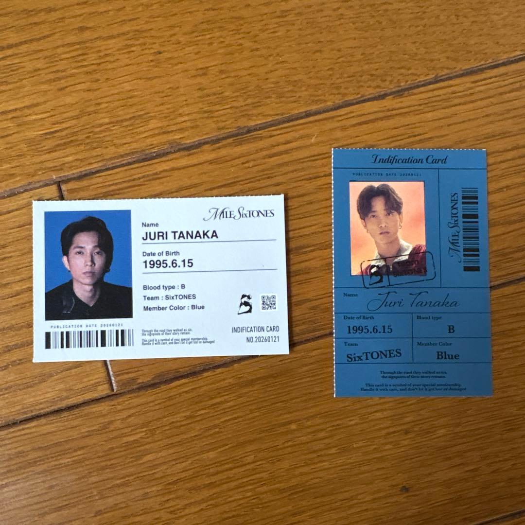 田中樹 MILESixTONES 初回盤 特典 IDカード SixTONES - メルカリ