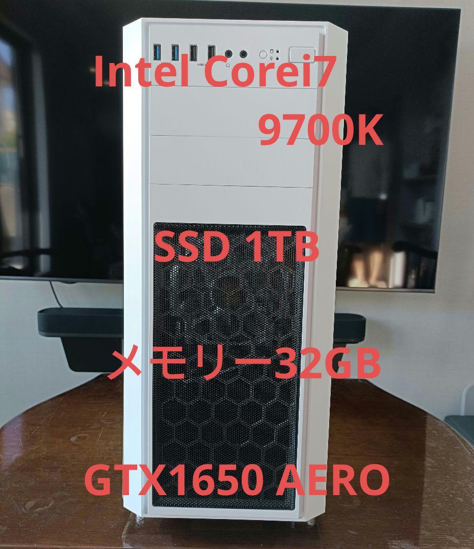 【美品】PC Intel Corei7 9700K SSD1TB メモリ32GB インテル（intel） ゲーミングPC RTX3060 Core i7-12700F メモリ32GB