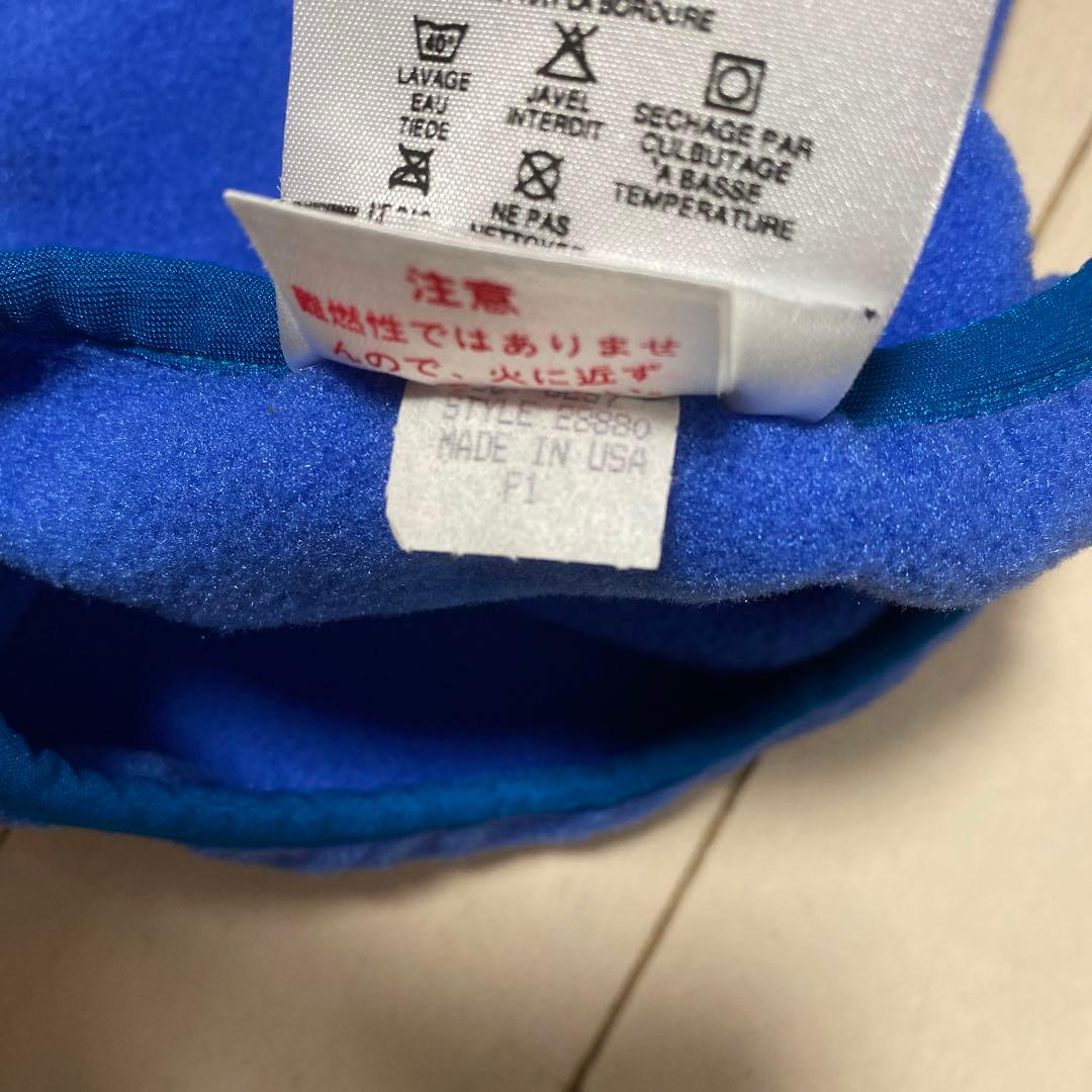 Patagonia ほぼ未使用品 フリース ネックウォーマー 青 90s ブルー