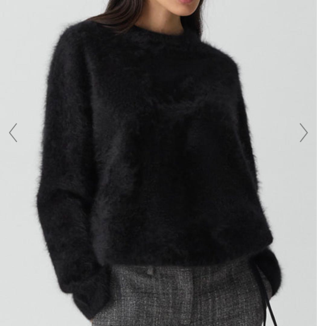 25FW 完売 カシミヤニット ブラック　Sサイズ カシミヤニット ブラック | EDWARD BROWN (エドワードブラウン) 公式