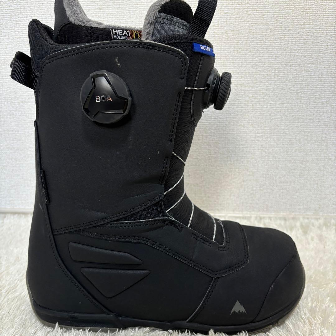 美品✨BurtonバートンRULER ダブル　ボアBOA 26.5cm ブラック