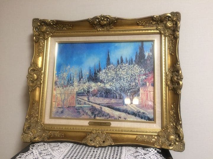 ゴッホ 糸杉に囲まれた果樹園 F6 複製画 Amazon.co.jp: Vincent Van Goghフィンセント・ファン・ゴッホ《糸杉に
