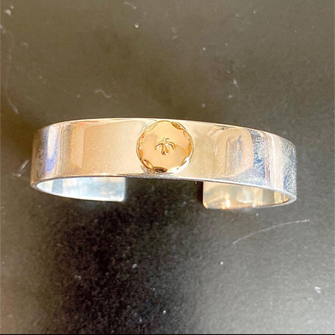 goro's ゴローズ 金メタル付き 平打ちブレスレット バングル M - メルカリ