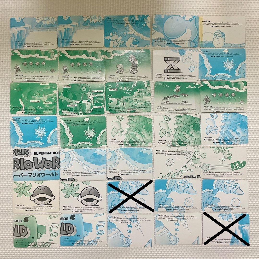 スーパーマリオバッグガム トップサン カード 45枚 空箱 BOX 5個