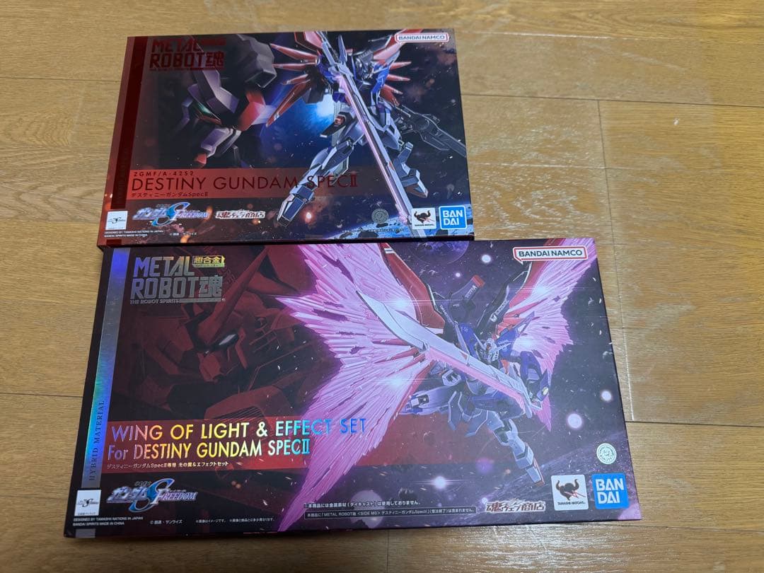 L ROBOT魂デスティニーガンダムspecII光の翼＆エフェクトセット