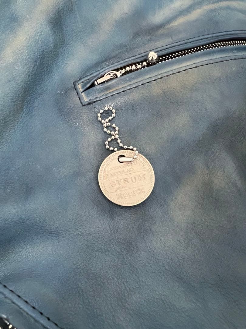 メンテナンス済み】STRUMダブルライダース BLUE GREEN サイズS - メルカリ