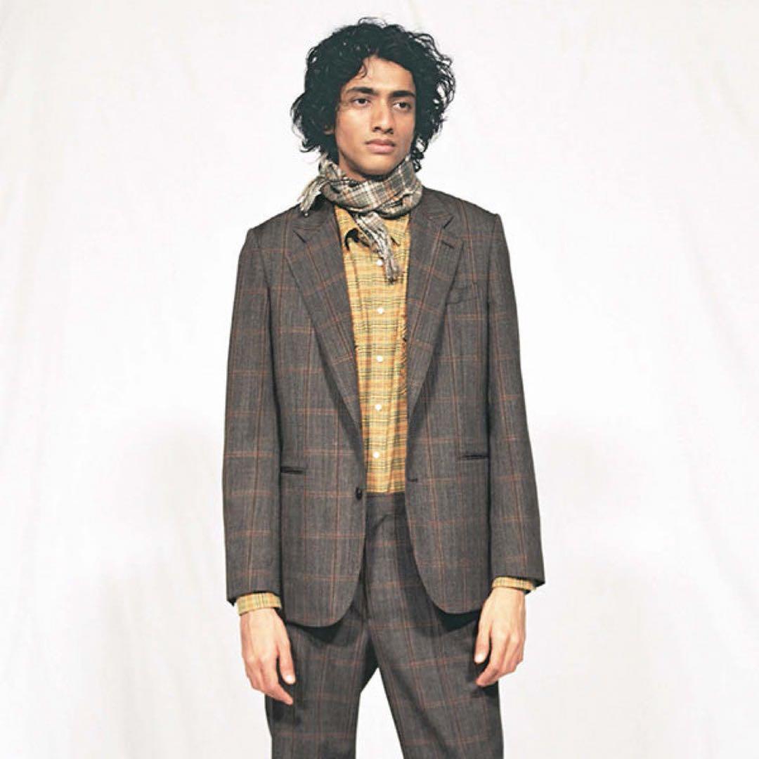 Auralee マフラー CASHMERE CHECK NARROW STOLE - メルカリ