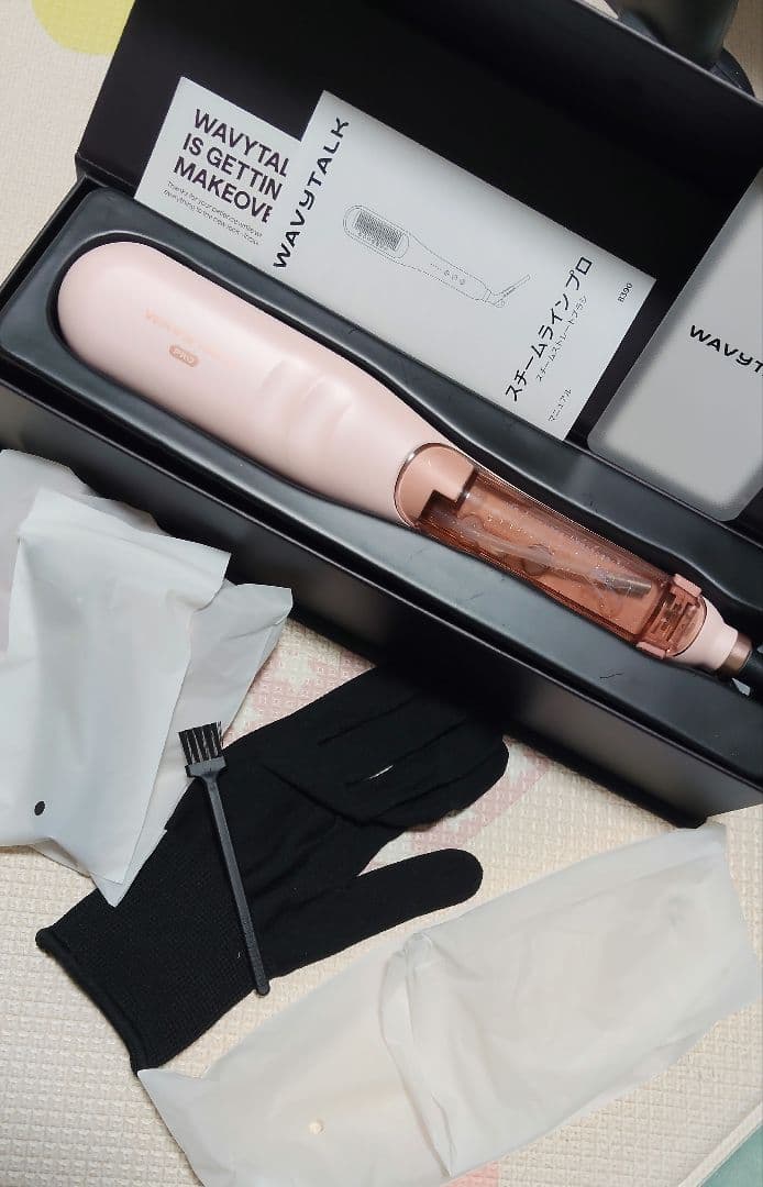 WAVYTALK スチームストレートブラシ スチームラインプロ ピンク【正規品】 Wavytalkスチームストレートブラシの魅力 | TikTok