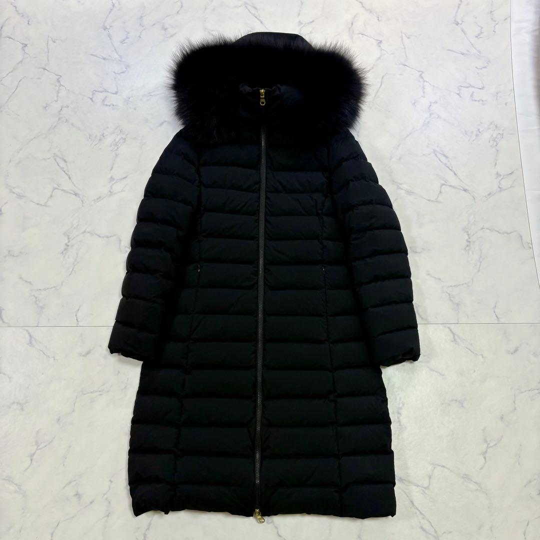 極美品 UNITED ARROWS フォックスファー付 ダウンコート 36 黒 - メルカリ