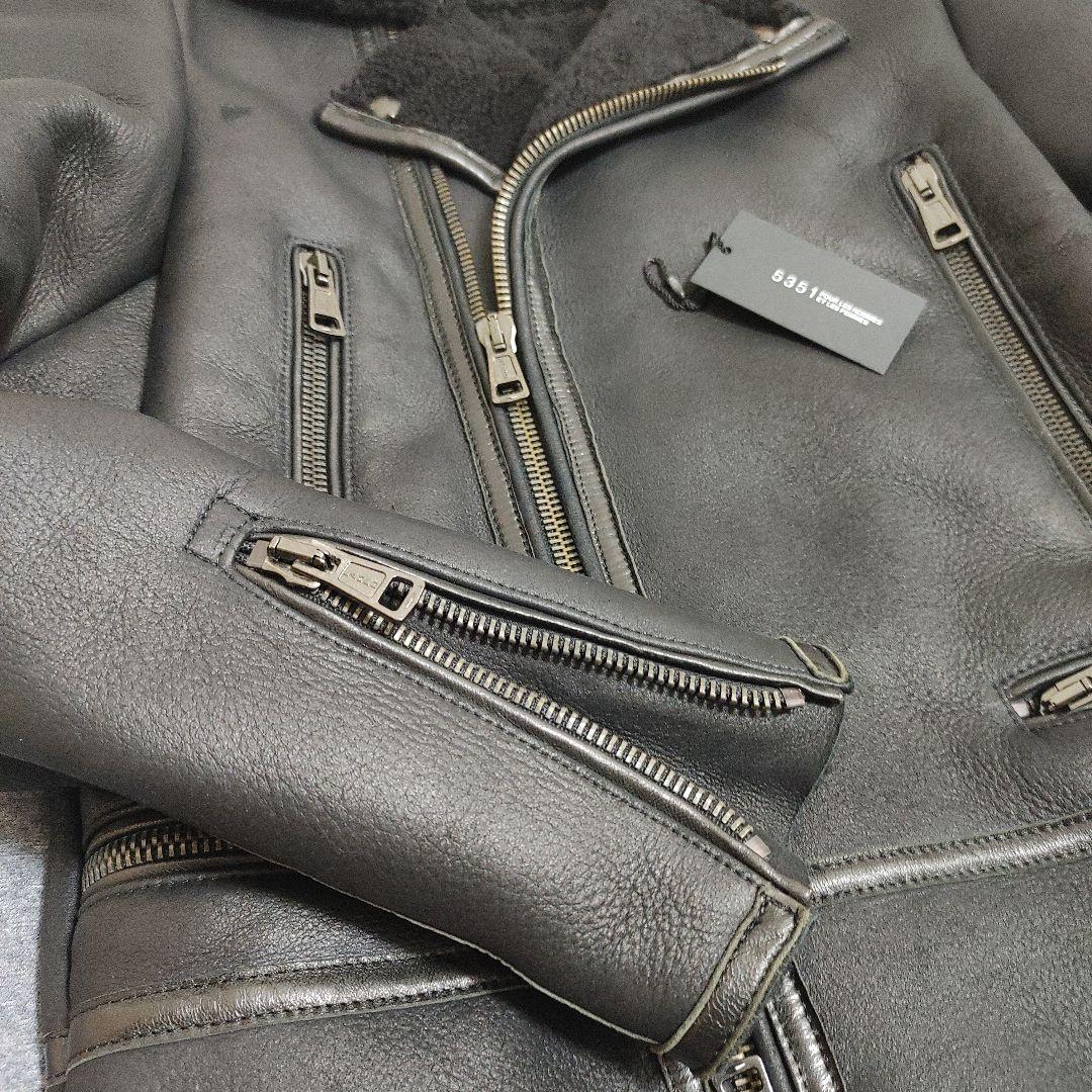 12日限定価格！5351プールオムディレクターズ羊革ムートンレザー