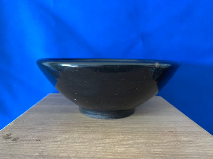 古美術 中国南宋時代藍斑天目茶碗 共箱 共紙XG6-1 - メルカリ