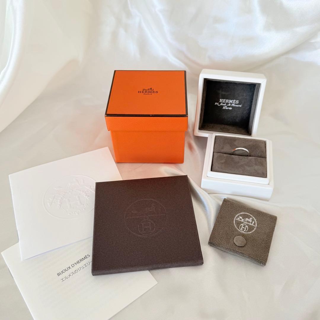 【附属品完備】HERMES ウェディングリング 《フィル・カレ》 PM 47号