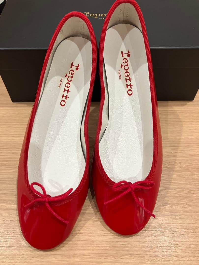 repetto レペット バレエシューズ 新品用 サイズ 23.3cm 値下 赤