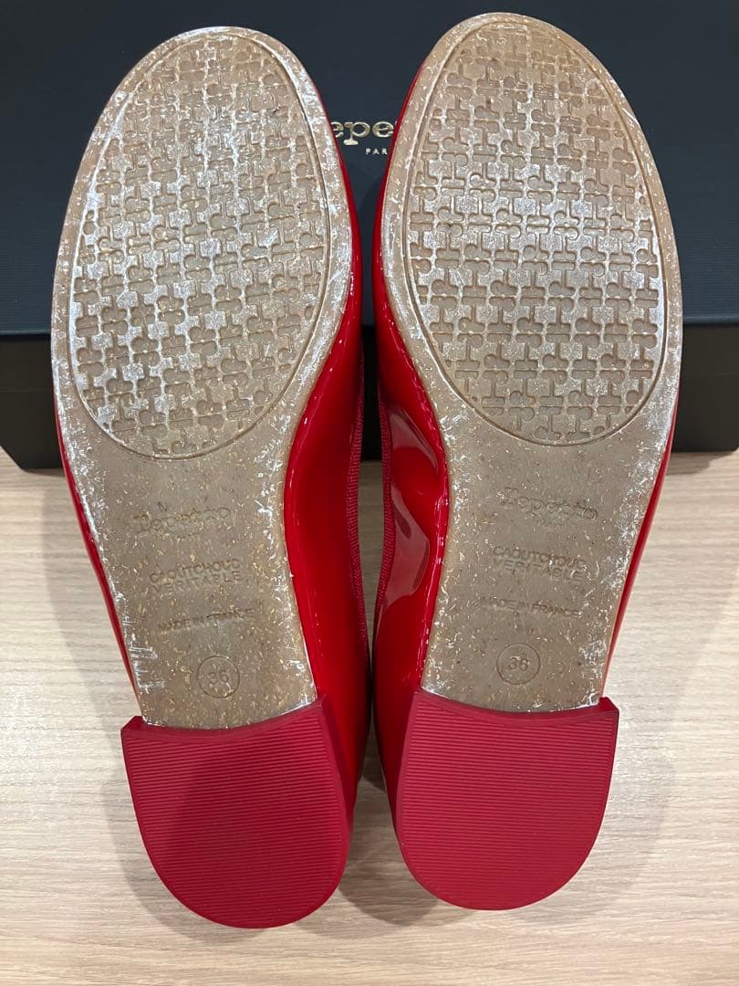 repetto レペット バレエシューズ 新品用 サイズ 23.3cm 値下 赤