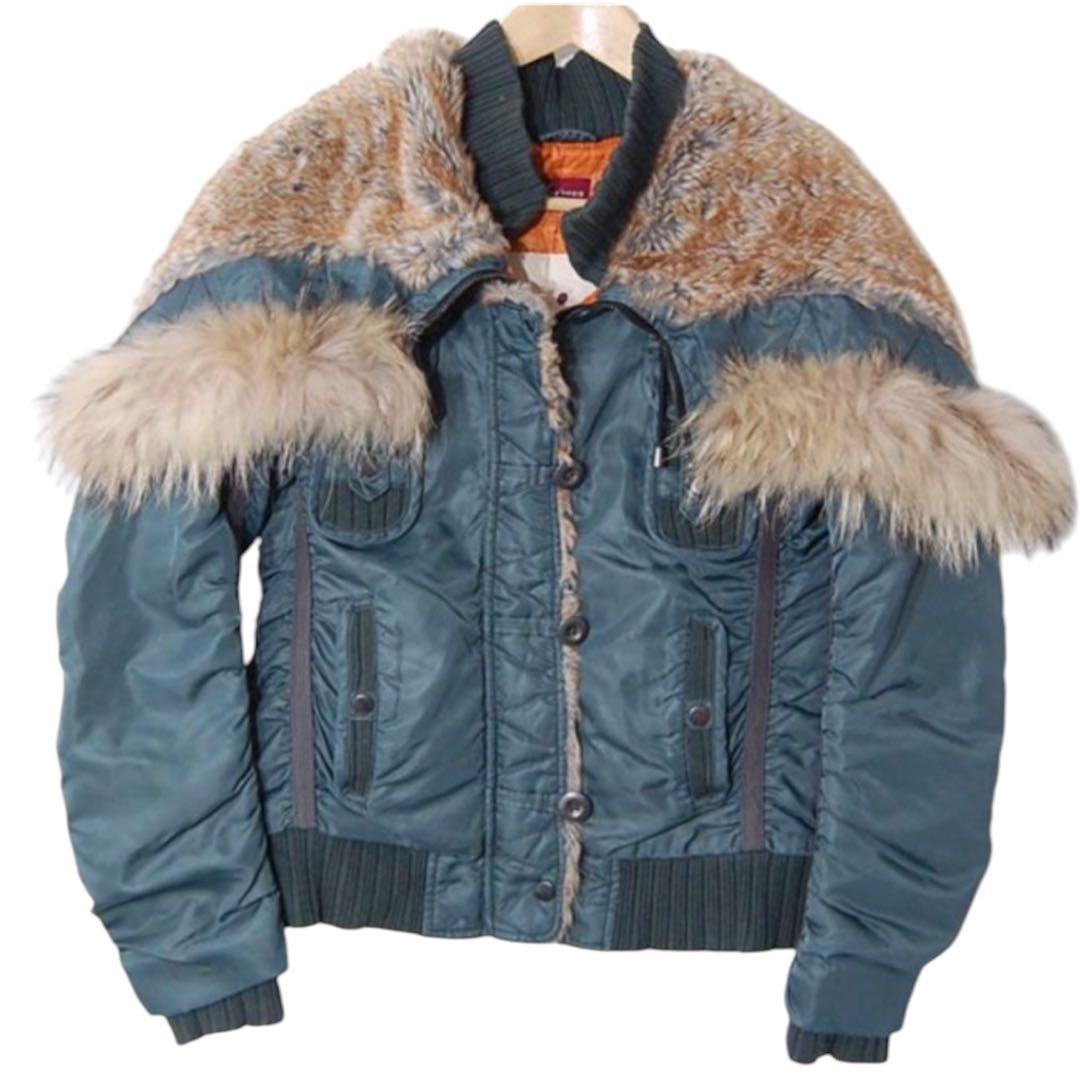 レディスAVIREX ファー付きN-2B ミリタリーフライトジャケット AVIREX（アヴィレックス） アビレックス レディース N-2B ミリタリー