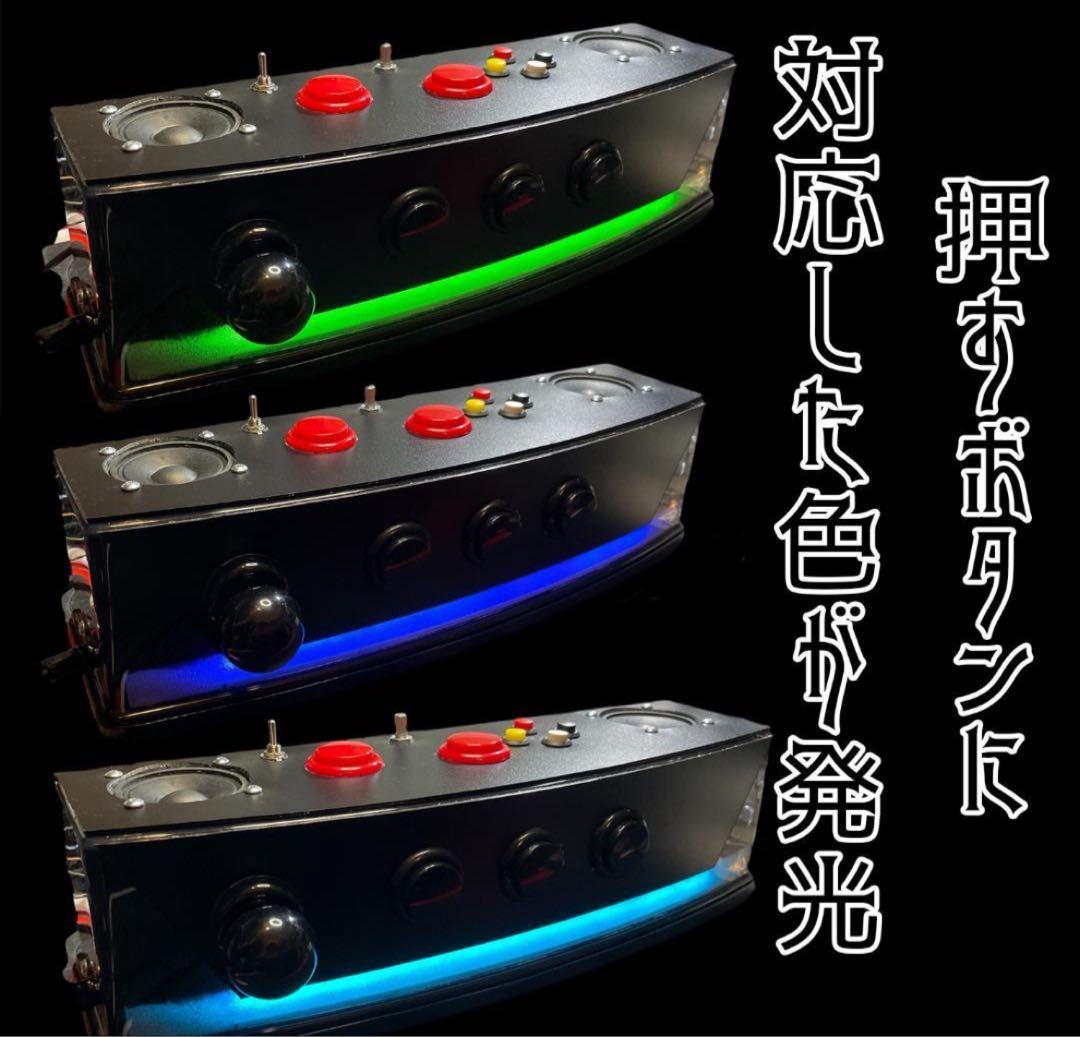 サミタコントローラー本物レイアウトボタン連動LED &バイブ 目押し練習アプリ付