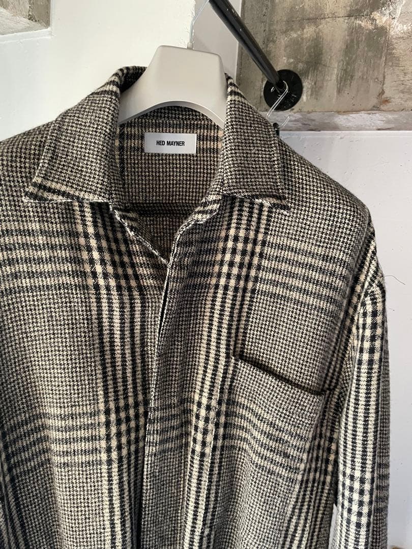 HED MAYNER チェック柄オーバーサイズコート - メルカリ