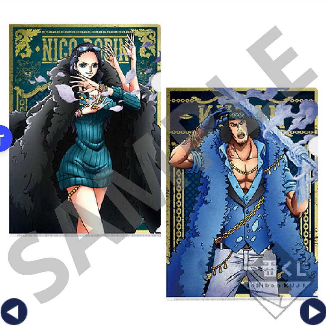 ONE PIECE クリアファイルセット ロビン クザン 一番くじ 20th - メルカリ