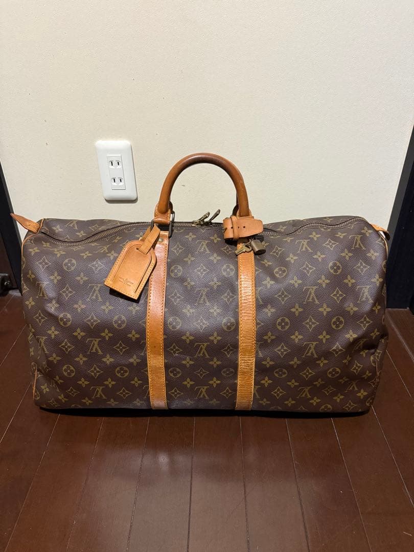 ルイヴィトン ボストンバッグ モノグラム　キーポル55 鍵付 状態良好 LOUIS VUITTON ルイ・ヴィトン キーポル55モノグラム バッグ 【公式通販】