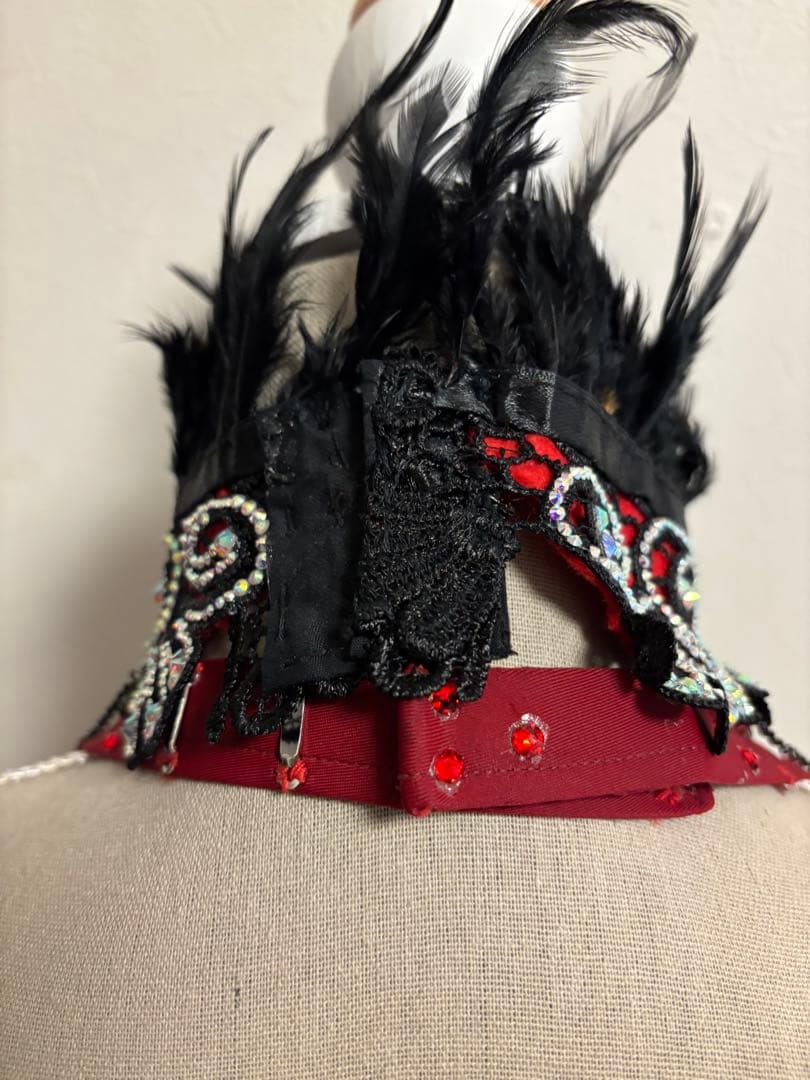 bbb様専用＊エジプト製＊ベリーダンス 衣装セットアップ (赤と黒