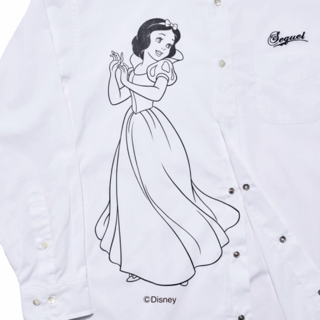 新品 ホワイト M SEQUEL 白雪姫 スノーホワイト シャツ 藤原ヒロシ