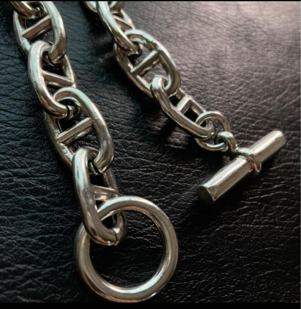 アンカーチェーン ブレスレット シルバーS925 ヴィンテージ プレゼント