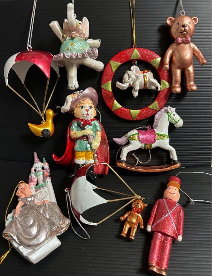 ②アンティーク調　オーナメント　クリスマスツリー　飾り　ディスプレイ　馬　象 ②アンティーク調 オーナメント クリスマスツリー 飾り ディスプレイ 馬 象