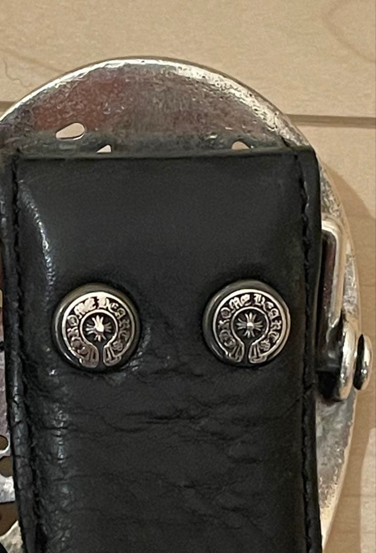 原本無修正クロムハーツクラシックオーバルクロスバックル＋ベルト