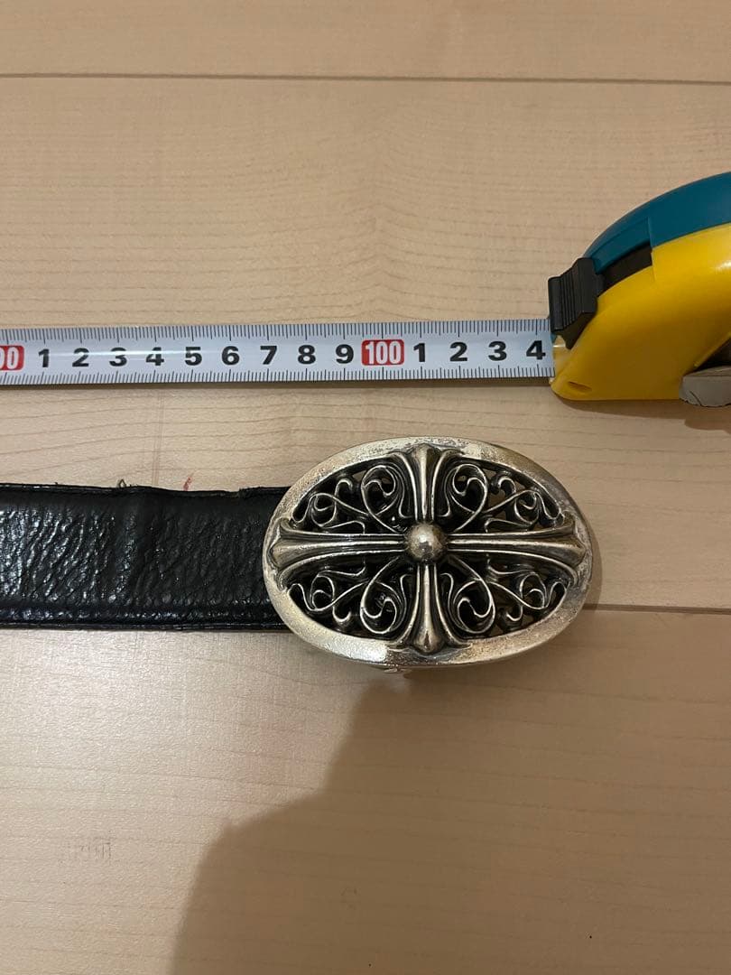 原本無修正クロムハーツクラシックオーバルクロスバックル＋ベルト