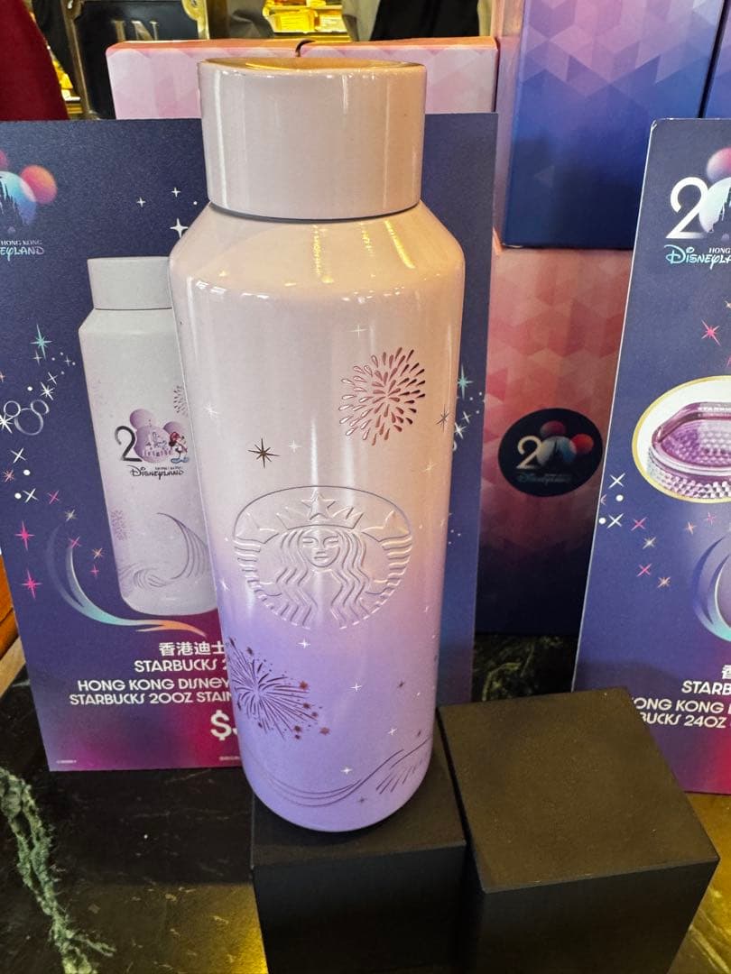 香港ディズニー 20周年記念 スターバックス 水筒 タンブラー - メルカリ