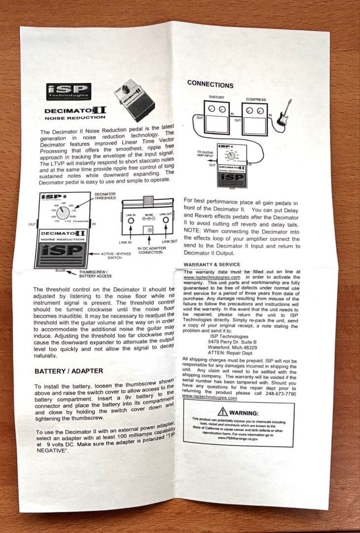 ギター iSP Technologies DECIMATOR II