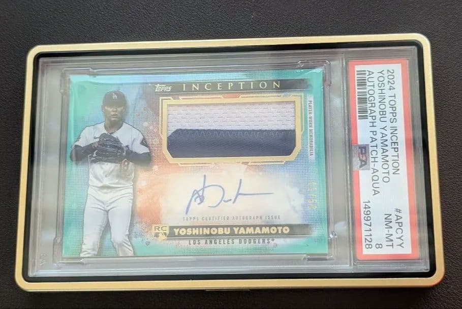 山本由伸 2024 Toppsルーキー直筆サイン パッチ psa - メルカリ