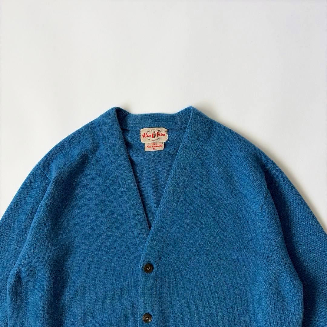 70s〜 イングランド製 アランペイン カシミア カーディガン - メルカリ