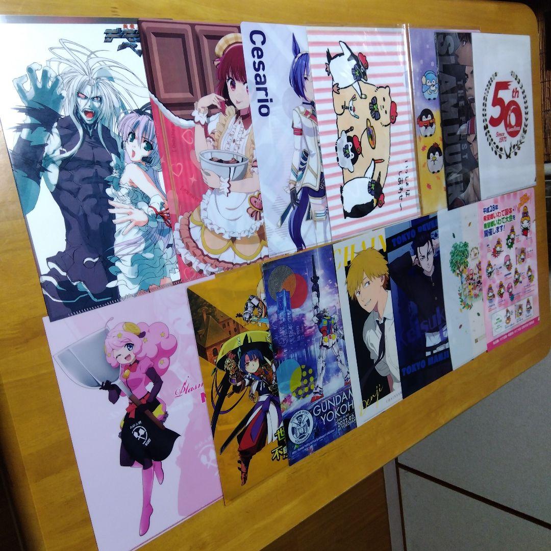 アニメ ノンジャンル美少女系など　Ａ−４クリアファイル まとめ売り大量２５０枚