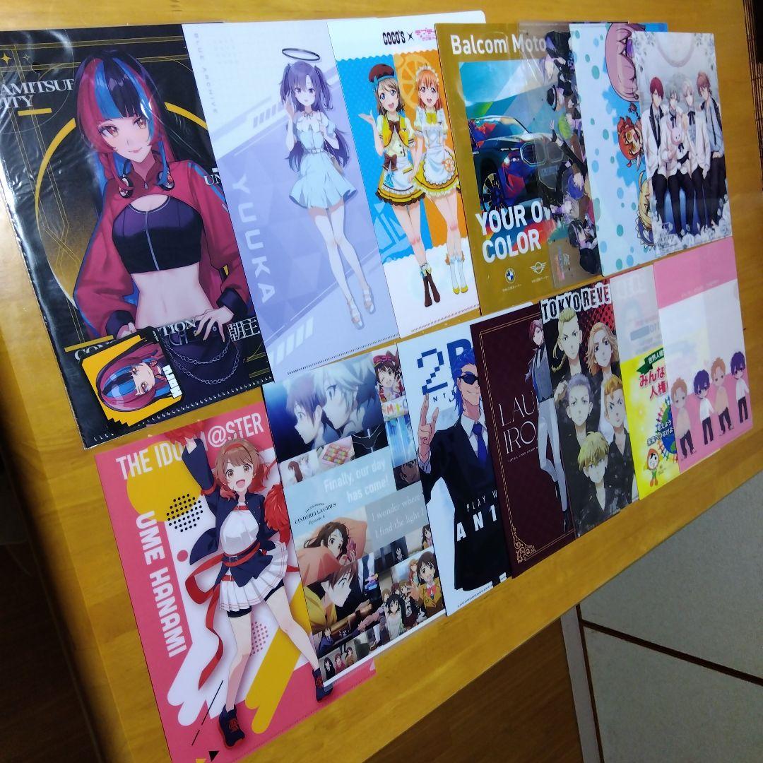 アニメ ノンジャンル美少女系など　Ａ−４クリアファイル まとめ売り大量２５０枚