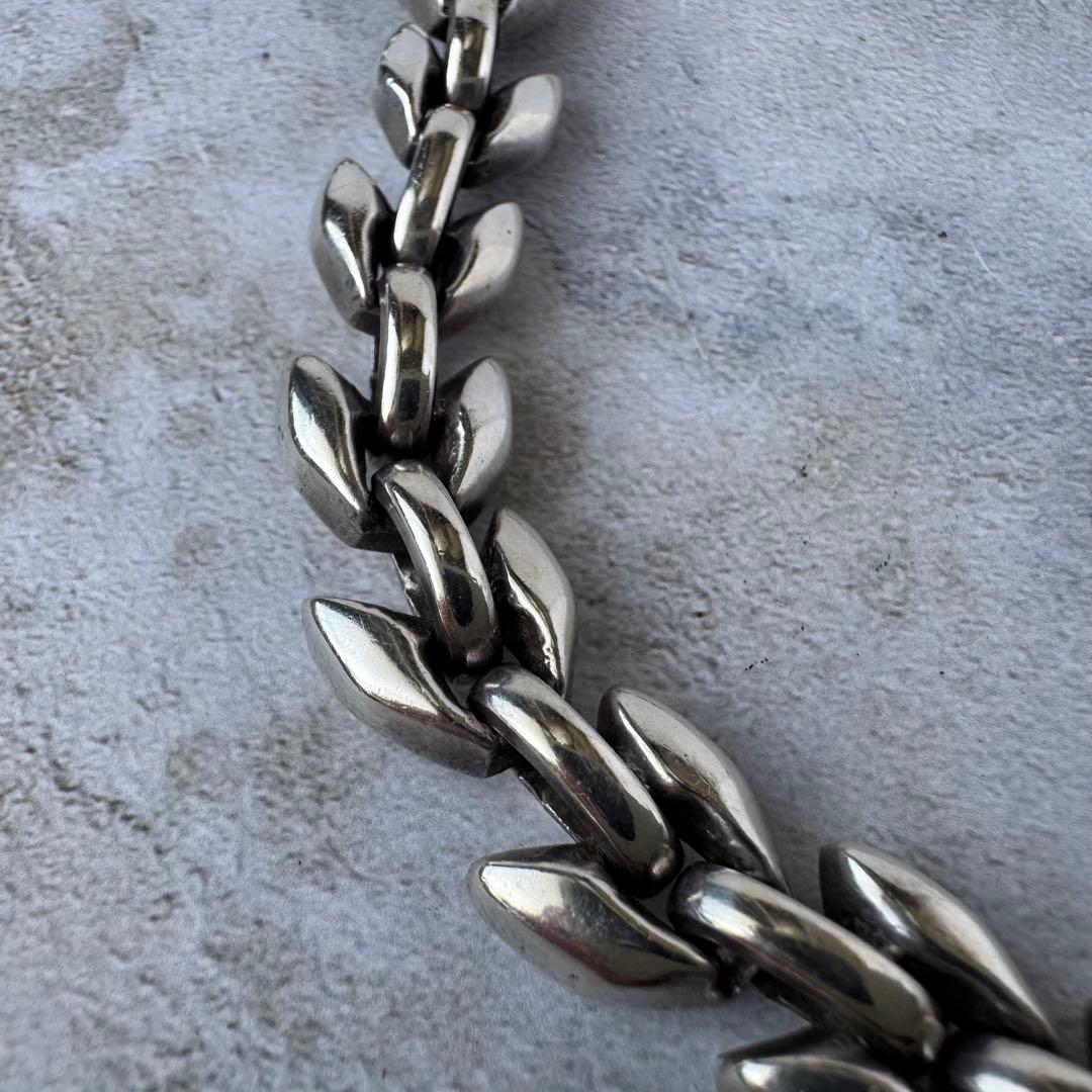 ヴィンテージ リーフリンクブレスレット シルバー925 メキシコ製