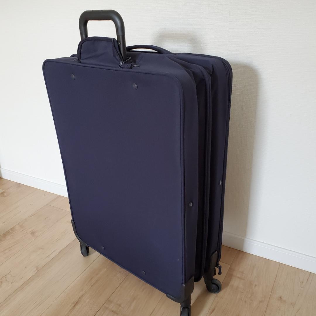 無印良品 MUJI 半分の厚みで収納できるソフトキャリーケースXL