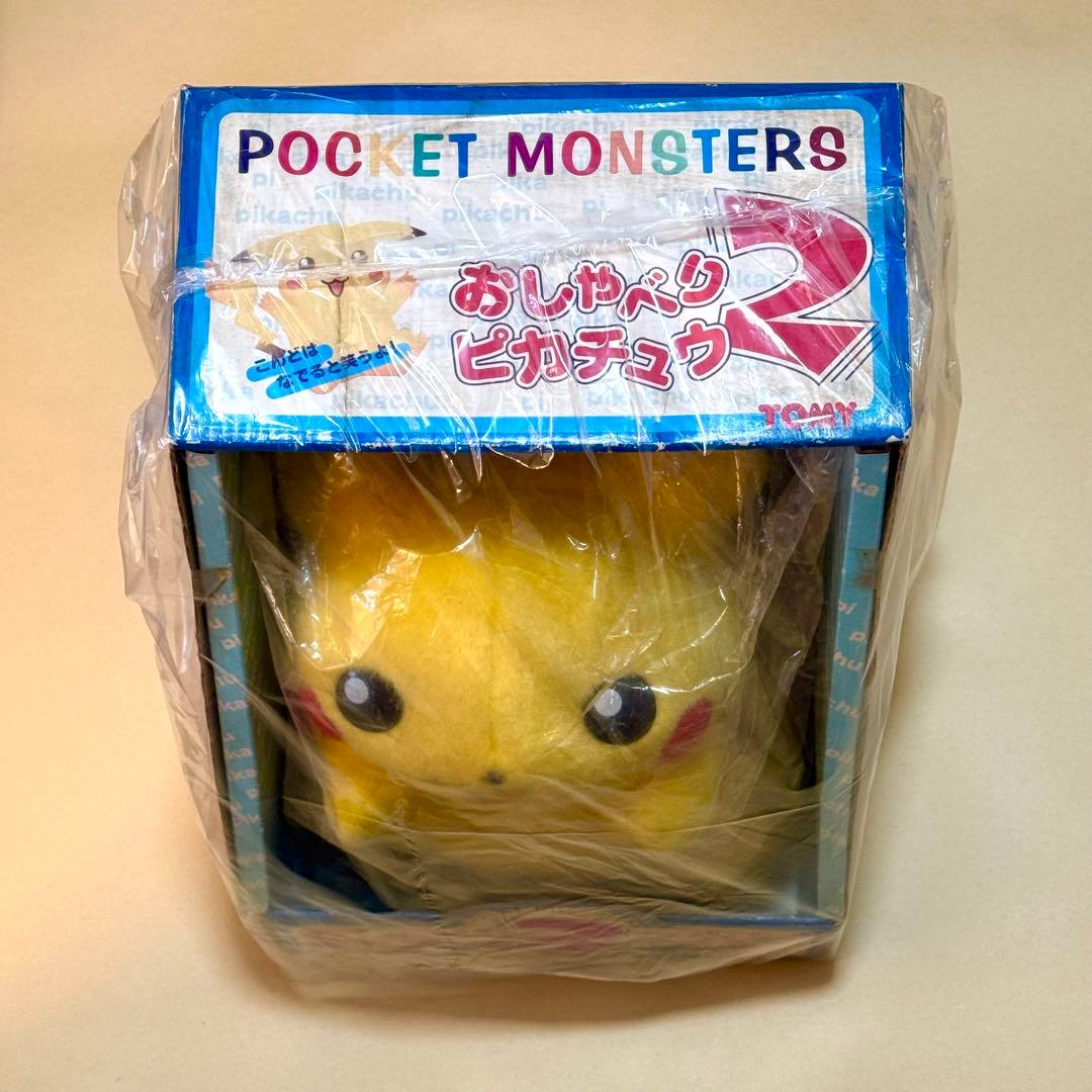 未開封品　1998年産　初代　ピカチュウ おしゃべりピカチュウ2 TOMY