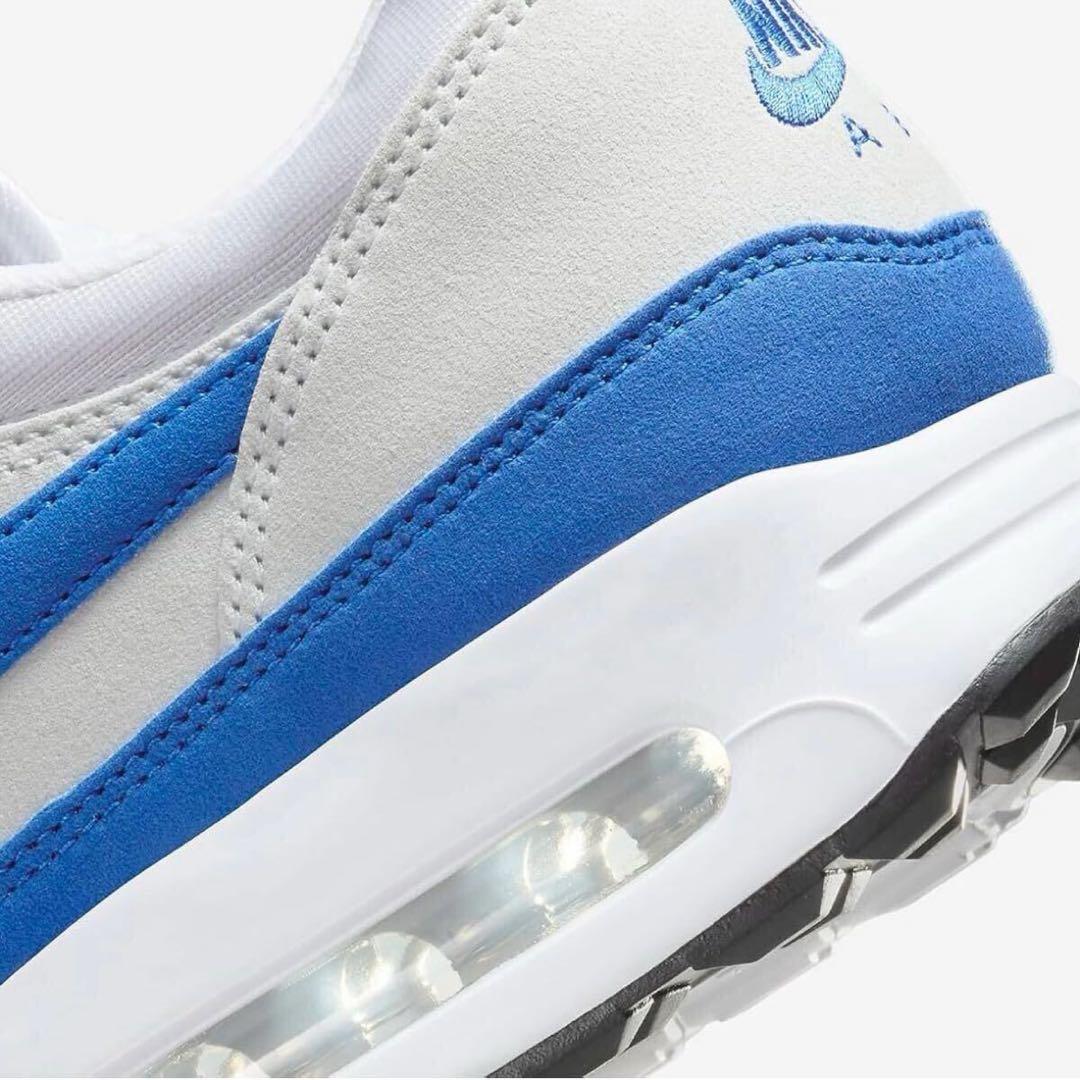 ナイキ ゴルフ 27.5cm エアマックス スパイク シューズ 靴 白 青