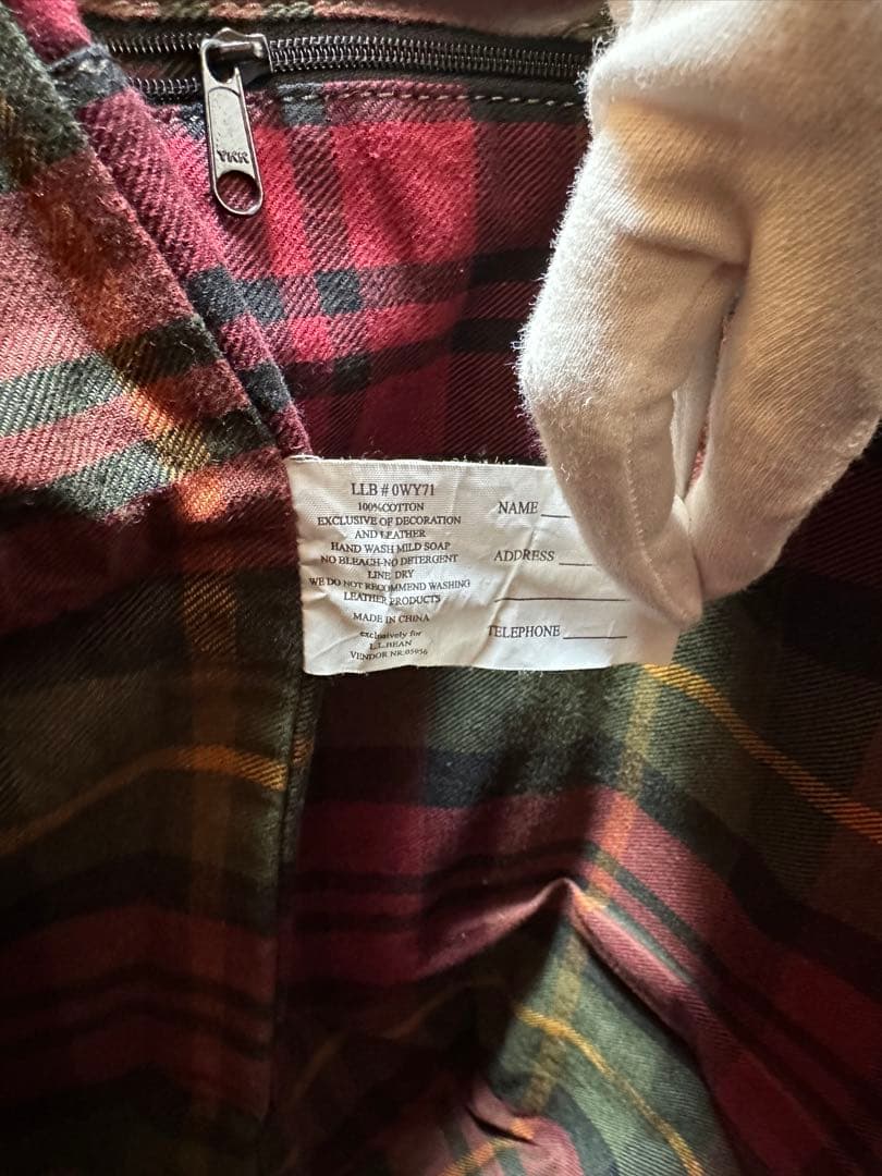 90s L.L.BEAN エルエルビーン レザーハンドル トート バッグ