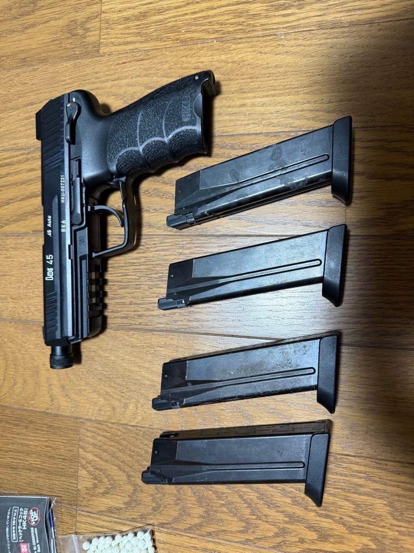東京マルイ　HK45 ガスガン マガジン4本　動作確認済み
