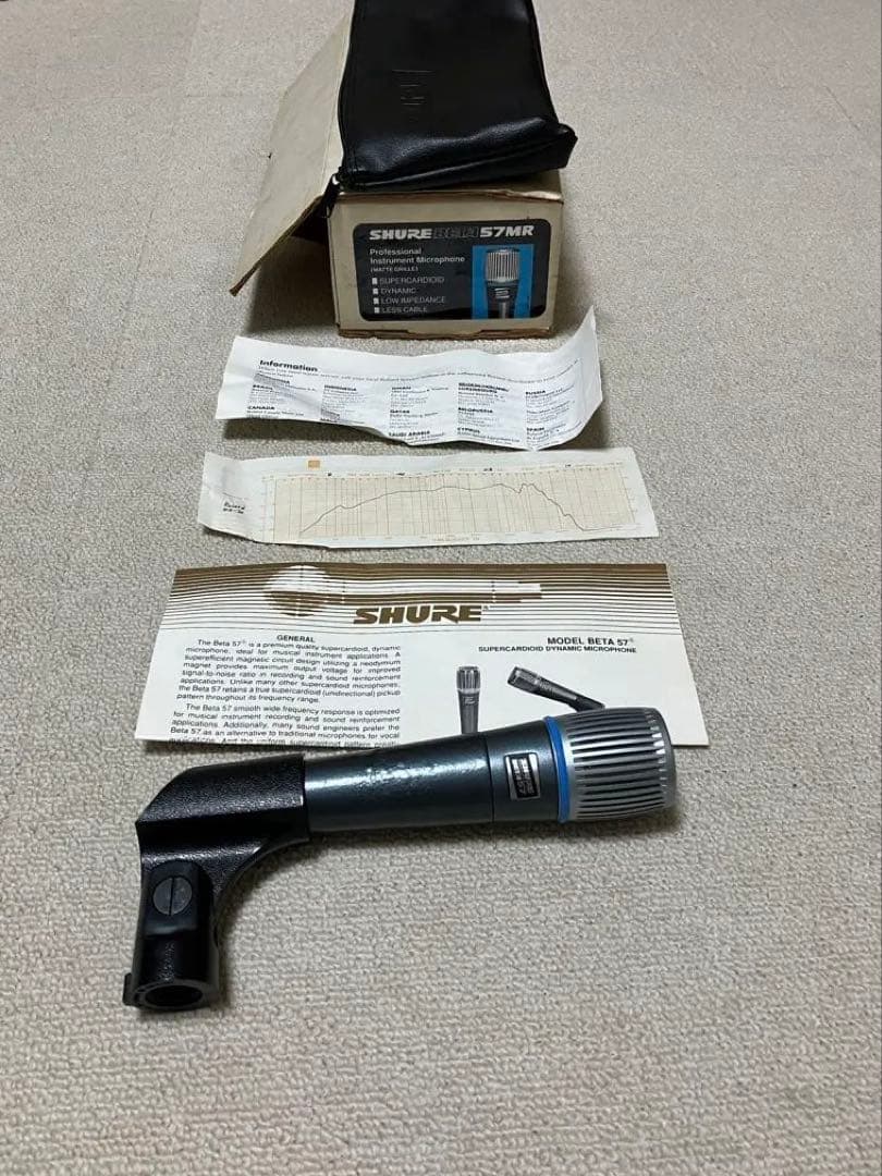 SHURE BETA 57A ダイナミックマイク SHURE シュア BETA 57A ダイナミックマイクロホン 超単一指向性 楽器用