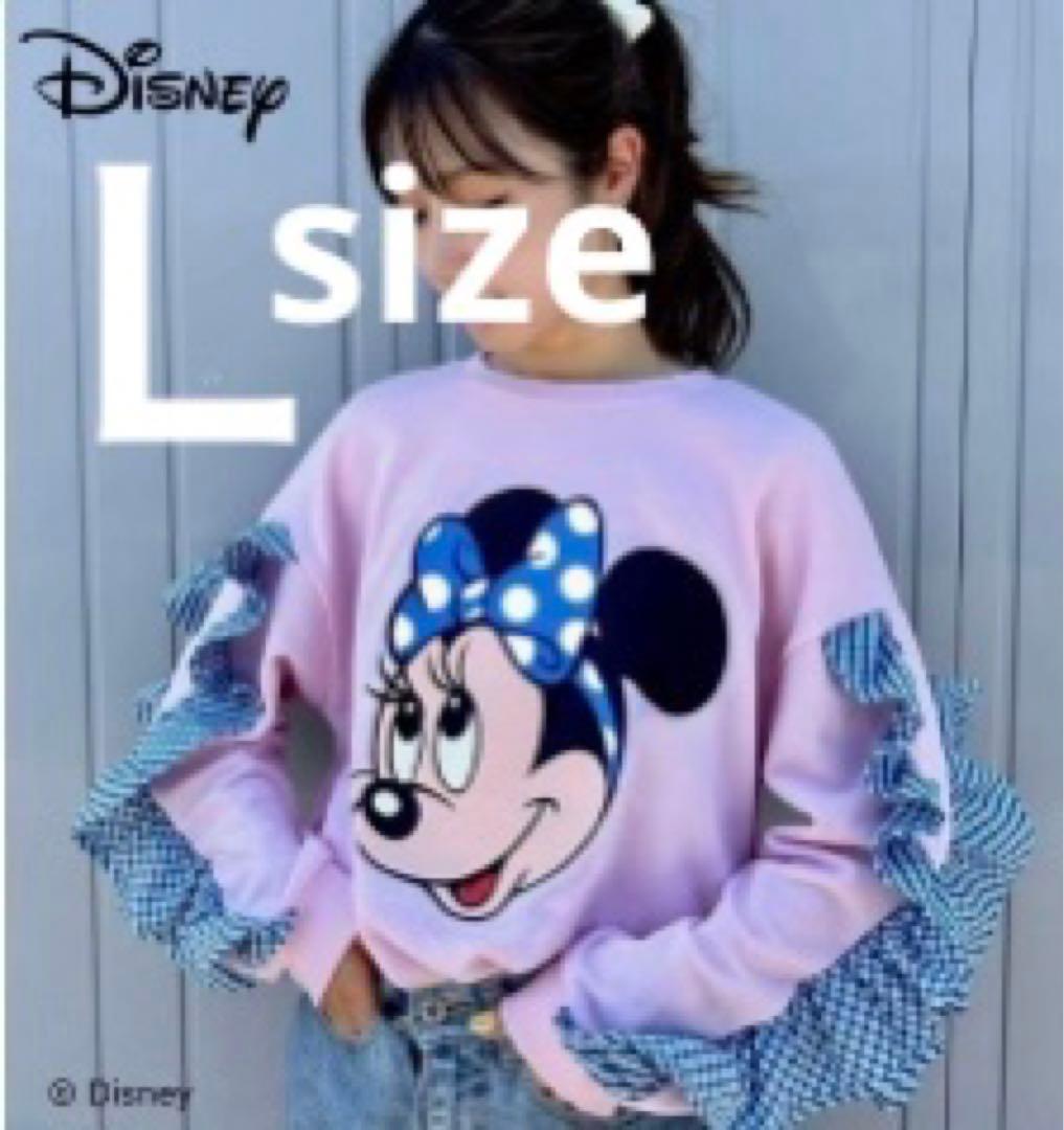 パルパルーザ ミニパル ミニー トレーナー Lサイズ フリル スウェット