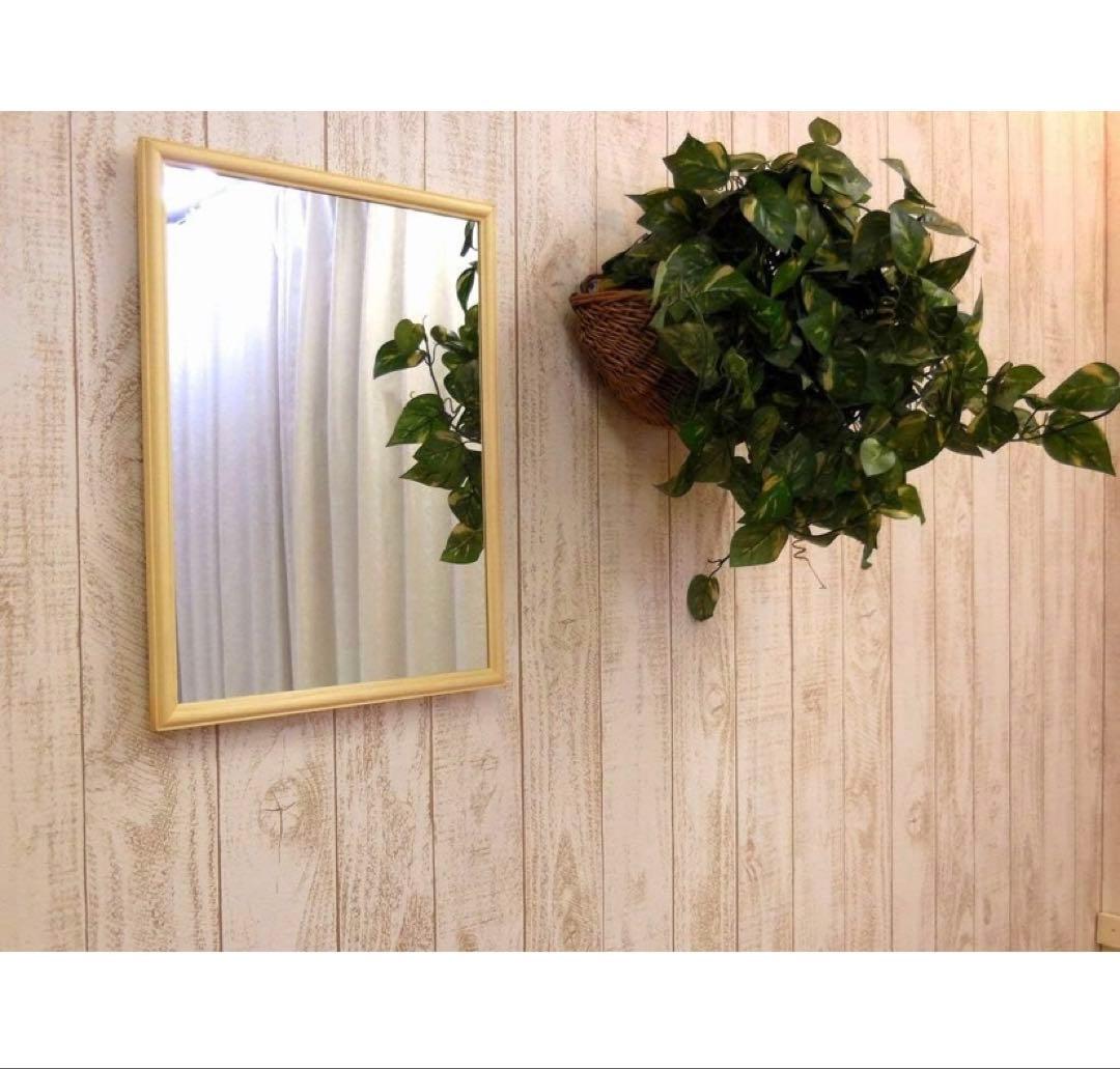 壁掛け鏡 ナチュラルウッド - メルカリ