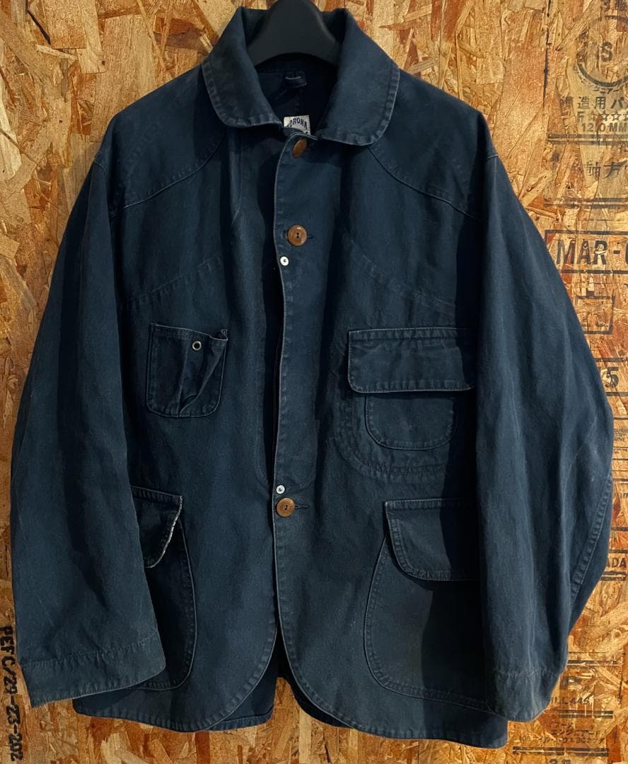 CORONA ダークブルー カバーオール THE CORONA UTILITY(ザ コロナ ユーティリティー) ダック地