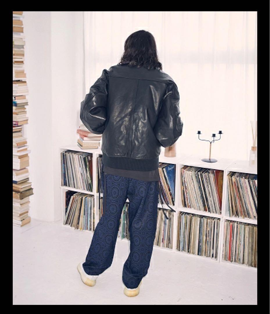 美品☆ADAMPATEKアダムパテックレザーMA-1レザージャケットボンバー