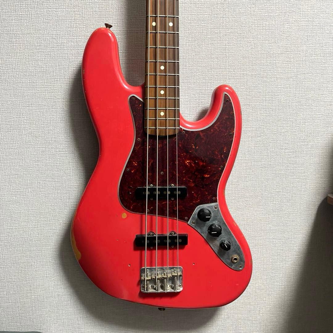 Fender Road Worn 60s ジャズベース Fiesta Red Fender Road Worn 60s Jazz Bass - Fiesta Red with Rosewood