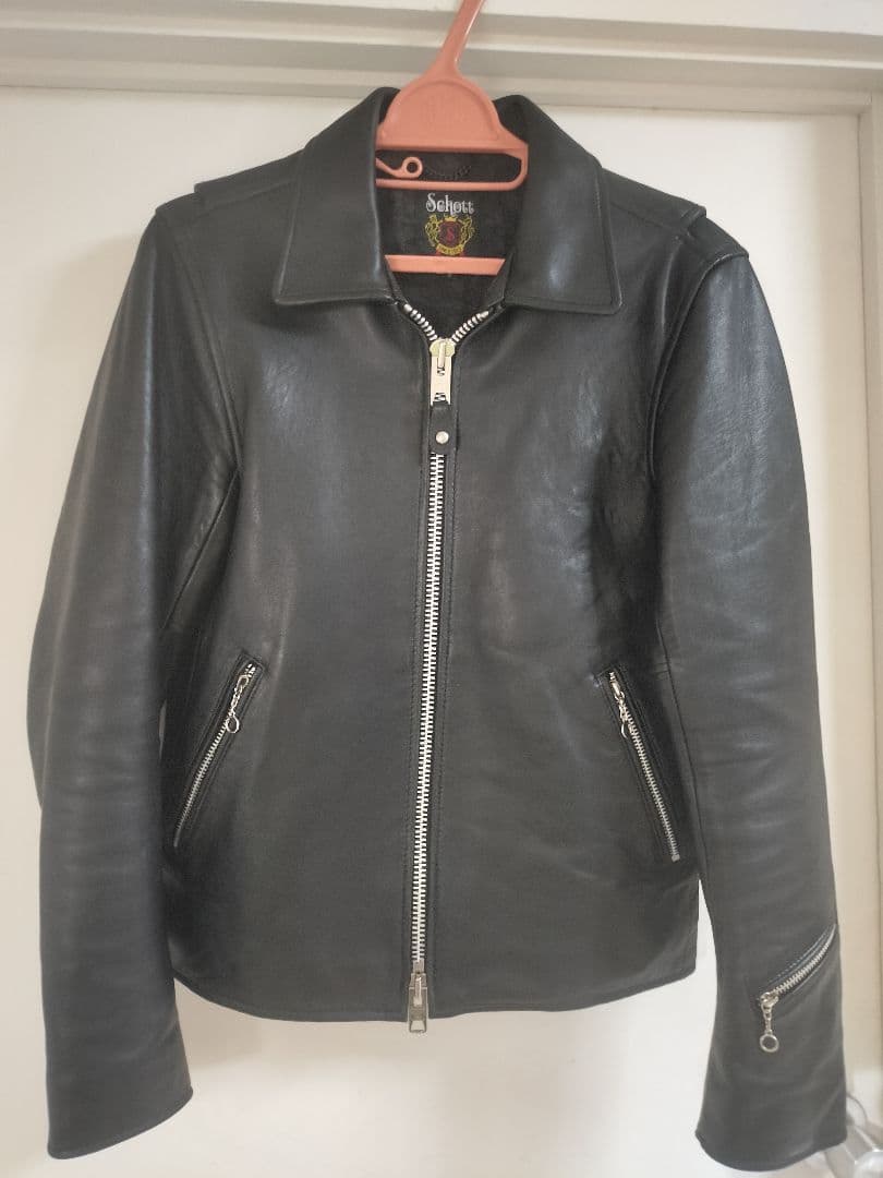 Schott×Nano Universe ブラック レザージャケット 羊革 NANO universe｜ナノ・ユニバース | 【Schott別注】MENS RECOMMEND