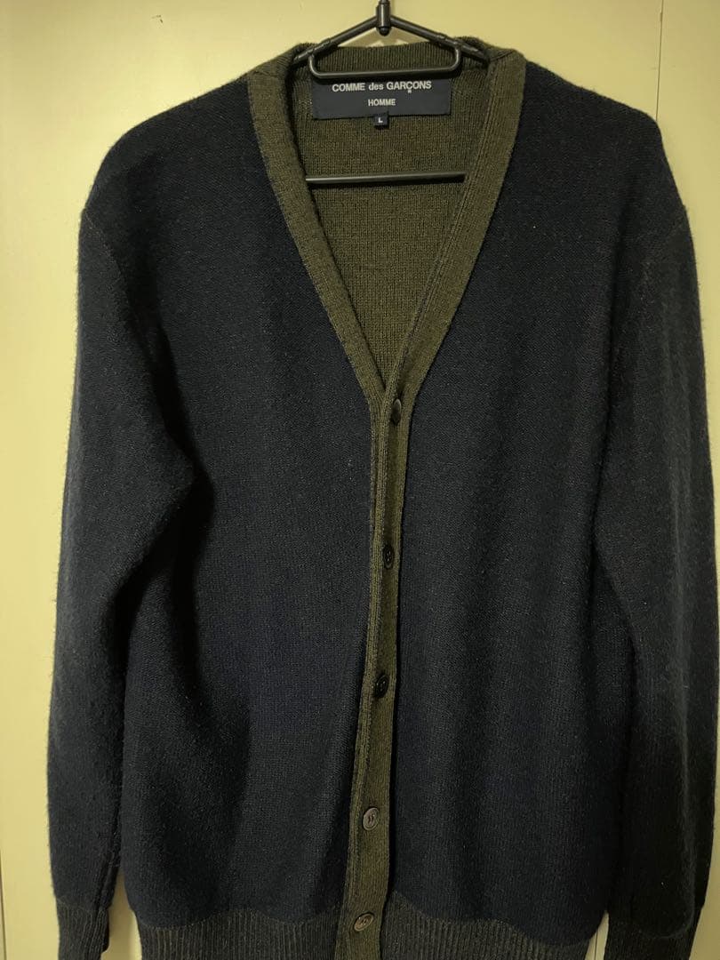 COMME des GARÇONS HOMME Vネックカーディガン Comme Des Garçons Shirt Vネック カーディガン | グリーン | FARFETCH JP