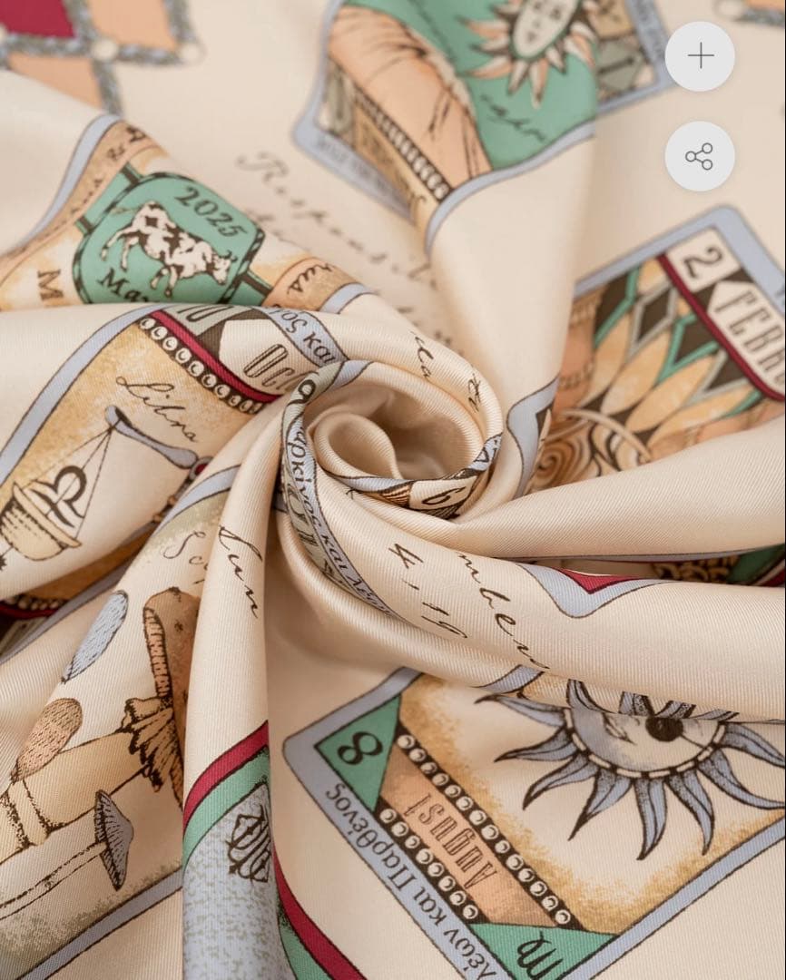 完売品］マニプリmanipuriシルクスカーフ65cm【タロット】 - メルカリ